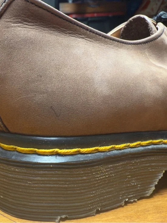 Dr Martens Alan II Made in England Brown Nubuck Shoes UK 7 US 8 EU 41 VERY RARE - Picture 3 of 7